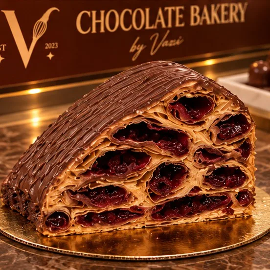Cherry-Filled Layered Pastry