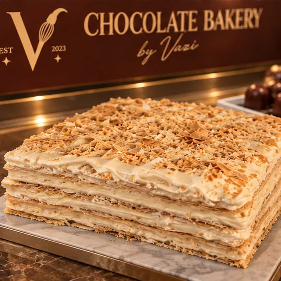 Plombir Napoleon Cake