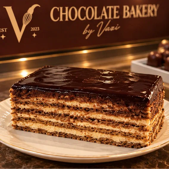 Honey Cake with Chocolate Glaze