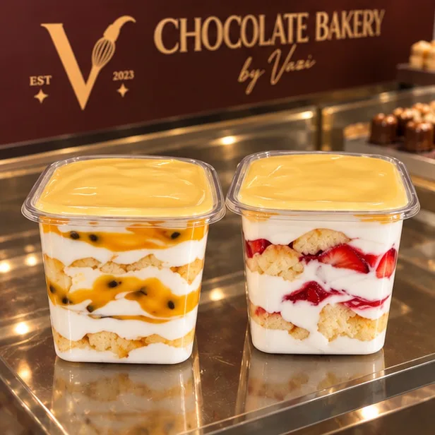 White Chocolate Passion Fruit / Raspberry Trifle