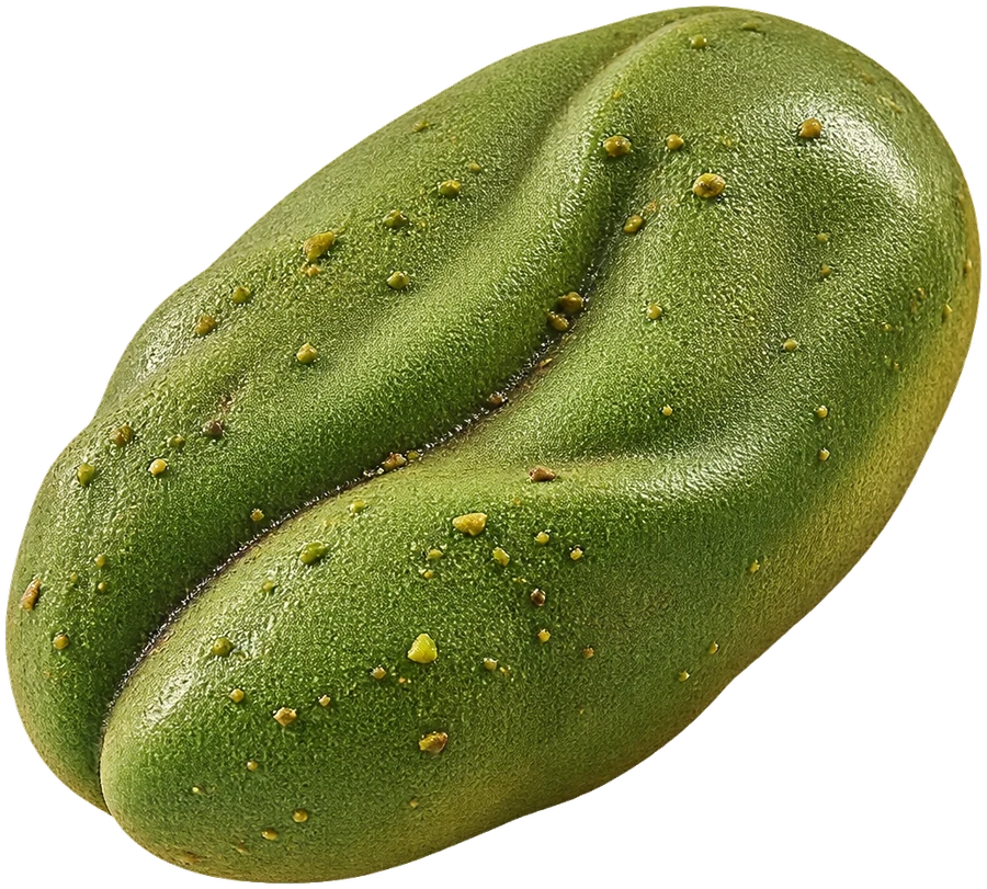 Green pistachio mousse dessert