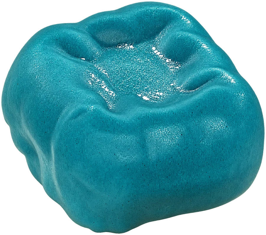 Turquoise velvet mousse dessert